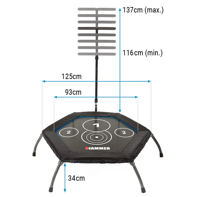 Trampoliini HAMMER Cross Jump 98cm