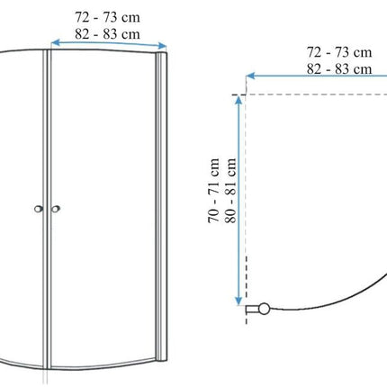 Rea Round Space suihkukaappi