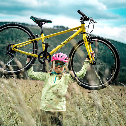 Ultrakevyt lasten polkupyörä Beany Zero 24, 8-12v, 24 tuumaa (keltainen)