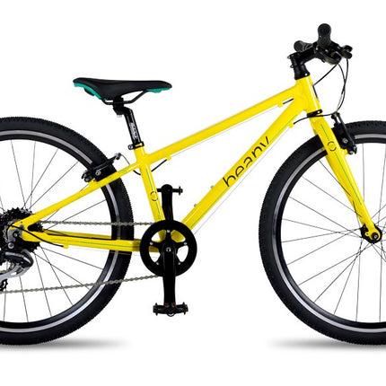 Ultrakevyt lasten polkupyörä Beany Zero 24, 8-12v, 24 tuumaa (keltainen)