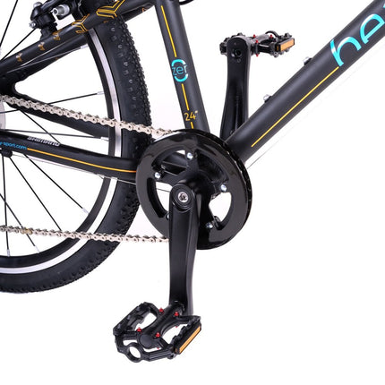 Ultrakevyt lasten pyörä Beany Zero 24, 8-12v, 24 tuumaa (musta)