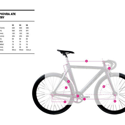 Fixie pyörä BLB La Piovra ATK (M)