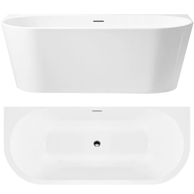 CAPRI seinäakryylikylpyamme 170cm – Musta