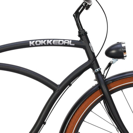 Tyylikäs risteilypyörä Kokkedal Hero, 28 tuumaa, 3 vaihdetta