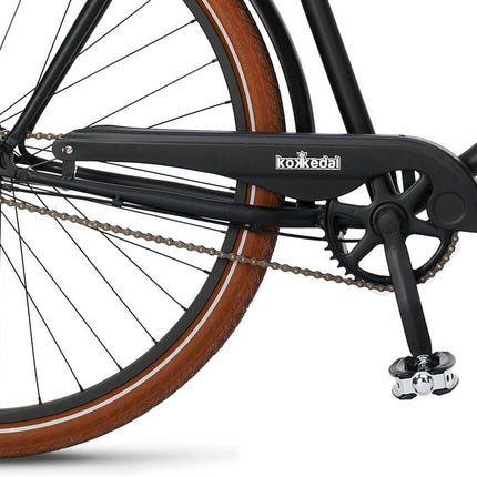 Tyylikäs risteilypyörä Kokkedal Hero, 28 tuumaa, 3 vaihdetta