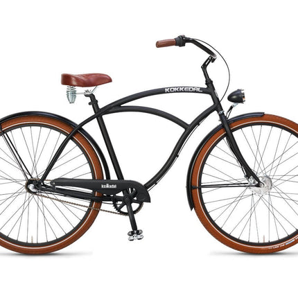 Tyylikäs risteilypyörä Kokkedal Hero, 28 tuumaa, 3 vaihdetta