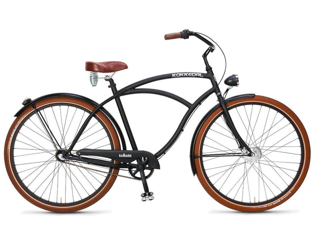 Tyylikäs risteilypyörä Kokkedal Hero, 28 tuumaa, 3 vaihdetta