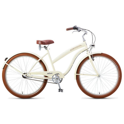 Tyylikäs naisten cruiser-pyörä Kokkedal Vanila, 3 vaihdetta