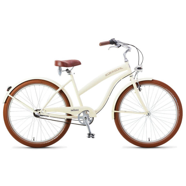 Tyylikäs naisten cruiser-pyörä Kokkedal Vanila, 3 vaihdetta