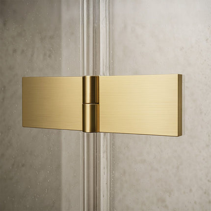 Rea suihkukaappi Rea Atlas 100x100 Brush Gold – Kulta