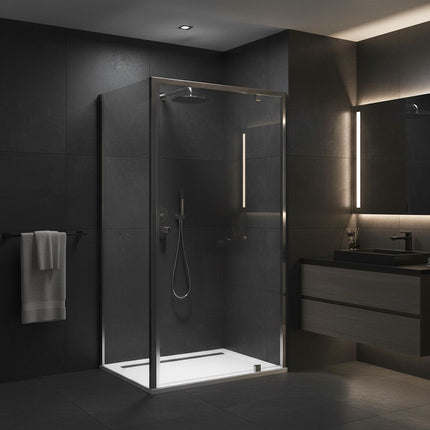 Rea suihkukaappi Rea Primo Swing 90x70 Chrome – Kromi