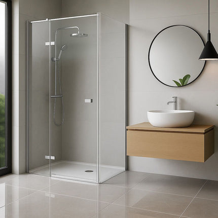 Rea suihkukaappi Rea Atlas 80x90 Chrome – Kromi