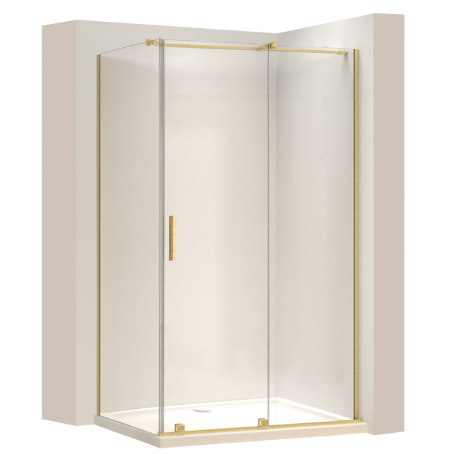 REA suihkukaappi Montana Gold Brush 110x80 – Kulta