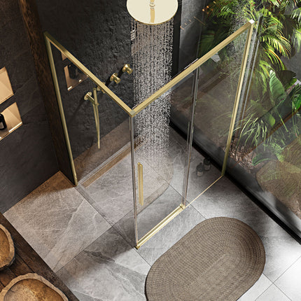 SOLAR GOLD suihkukaappi Brush 90x90 – Kulta