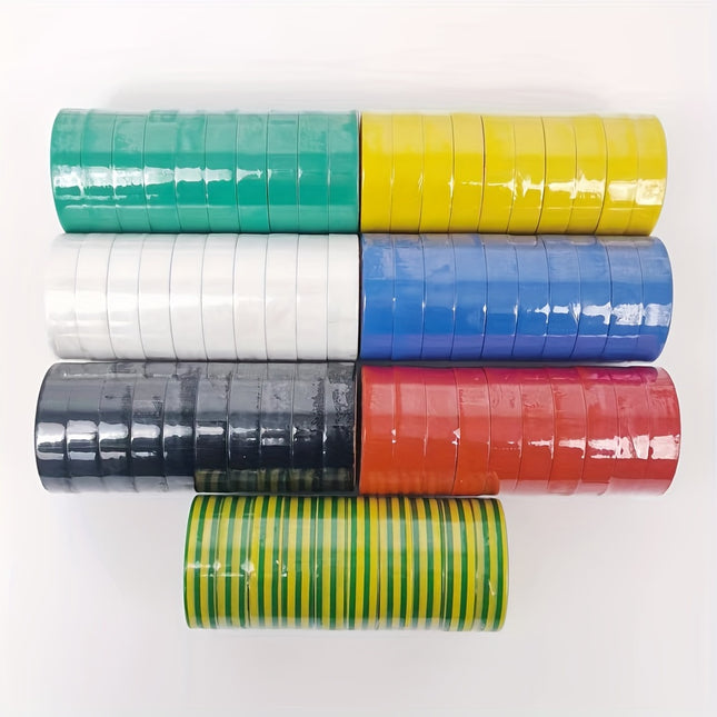 7 rll PVC-sähköteippi – 600V, paloa hidastava & pölytiivis
