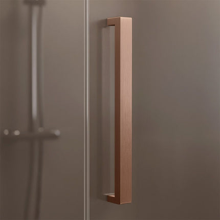 REA Hugo Double suihkukaappi 100x100 Copper Brush – Kupari