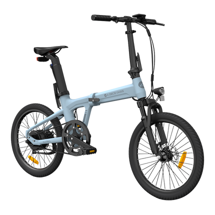 Taittuva sähköpyörä ADO A20S AIR etujousituksella, sininen