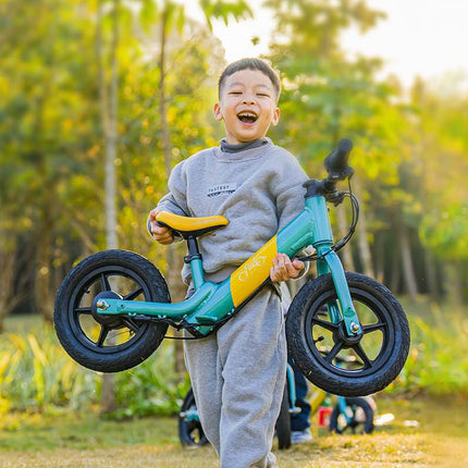 Sähköjuoksupyörä FIIDO Kidz, vihreä-keltainen