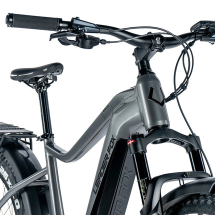 Sähköinen fatbike LEADER FOX Brasa 26": Harmaa (M)