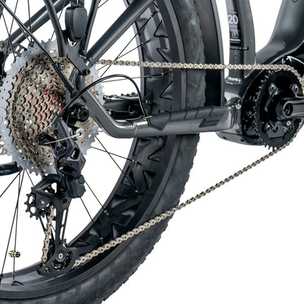 Sähköinen fatbike LEADER FOX Brasa 26": Harmaa (M)