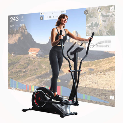 Crosstrainer CHRISTOPEIT AX 8000 (yhteensopiva sykevyön kanssa)