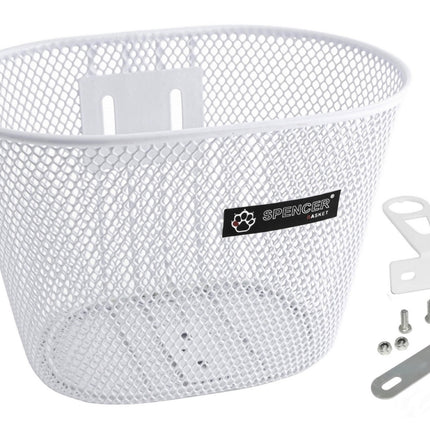 Etukori lasten pyörälle SPENCER 16-24″, metallia, valkoinen