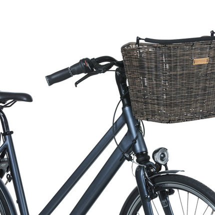 Polkupyörän etukori Basil Bremen Rattan Look KF, irrotettava