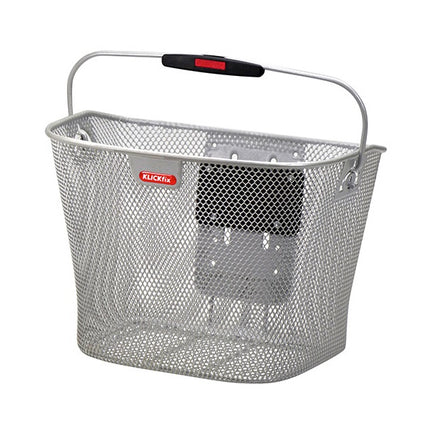 Polkupyörän etukori KLICKfix, irrotettava (harmaa)