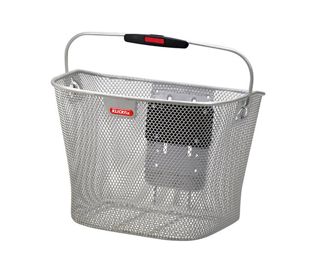 Polkupyörän etukori KLICKfix, irrotettava (harmaa)