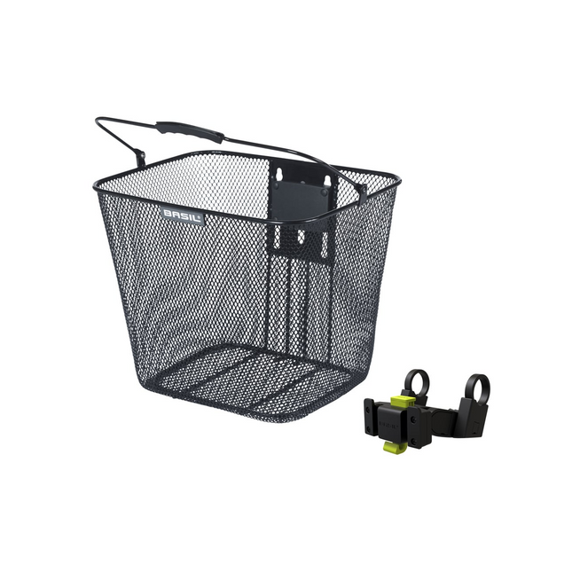 Etukori BASIL Bilbao KF ohjaustankoon, kahvalla, musta