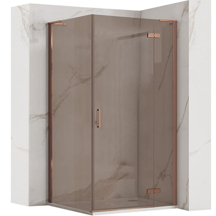 REA Hugo suihkukaappi Copper Brush 80x80 – Kupari