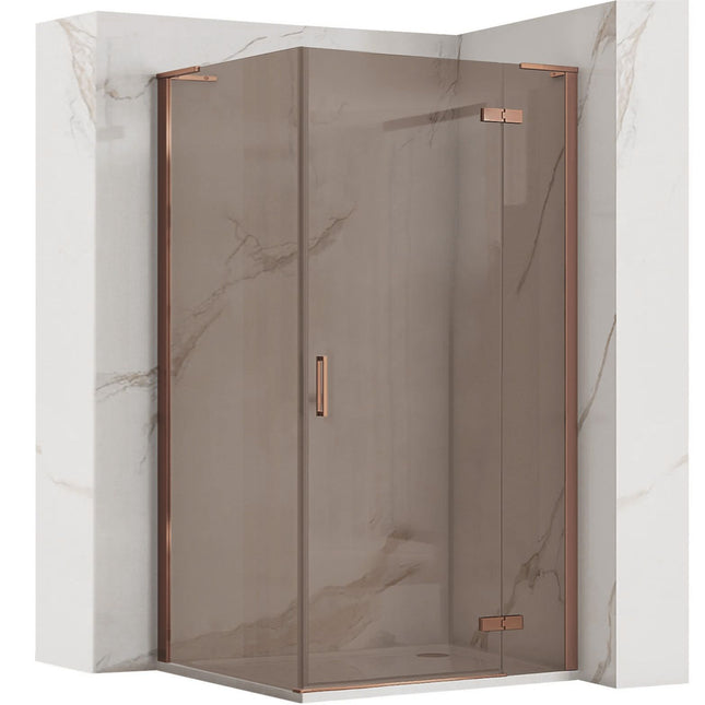 REA Hugo suihkukaappi Copper Brush 80x80 – Kupari