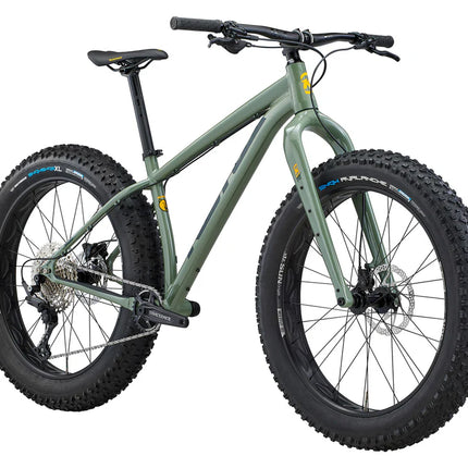 Fatbike KONA Woo, 26" kiiltävä metalli (vihreä) (XL)