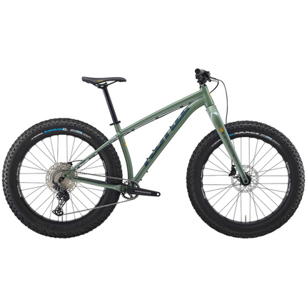 Fatbike KONA Woo, 26" kiiltävä metalli (vihreä) (XL)