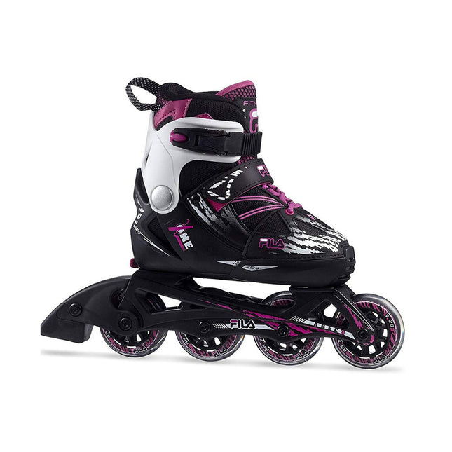 Lasten rullaluistimet FILA X-One G, musta-vaaleanpunainen (XL)