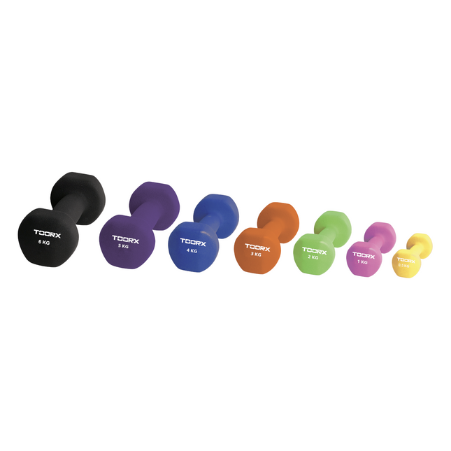 TOORX neopreenikäsipainot, punainen, 3 kg