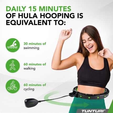 Säädettävä hulavanne painolla TUNTURI Smart Säädettävä hulavanne sis. Näyttö