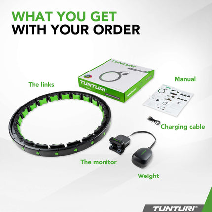 Säädettävä hulavanne painolla TUNTURI Smart Säädettävä hulavanne sis. Näyttö