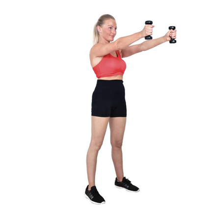 Käsipainot CHRISTOPEIT 2 x 2 kg, musta