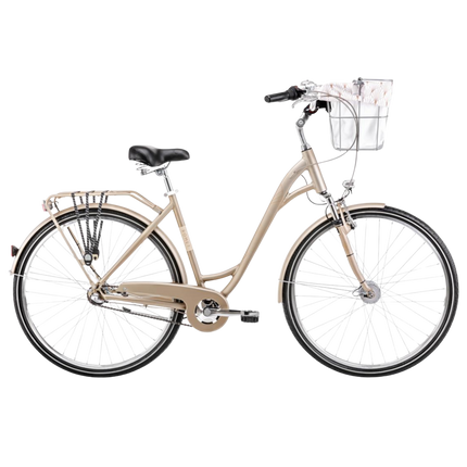 ROMET Art Deco Classic -polkupyörä, etukori, beige (M)