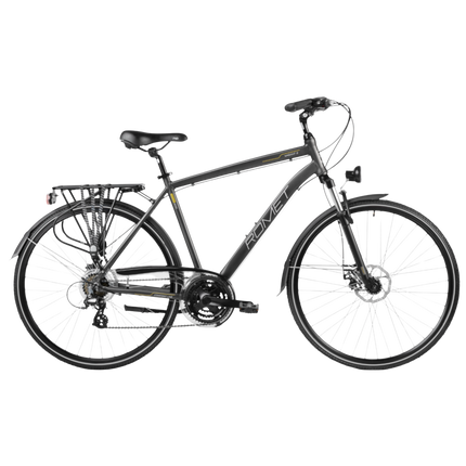 Miesten polkupyörä ROMET Wagant 2, grafiitti/kulta (L)