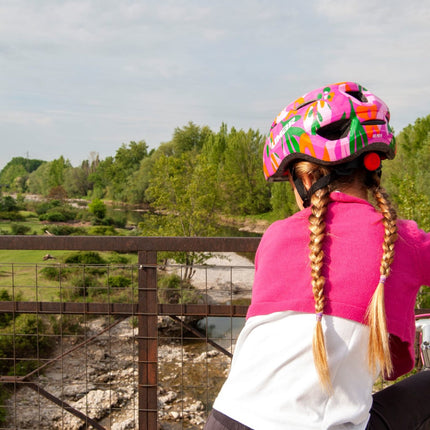 Lasten kypärä LIMAR Kid Pro M, Pink Foliage