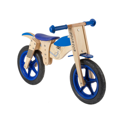 Juoksupyörä M-Wave Moottoripyörä, puinen 12", 2-4 vuotiaille