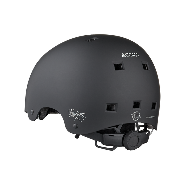 CAIRN EON J Lasten kypärä, mattamusta akaattiharmaa