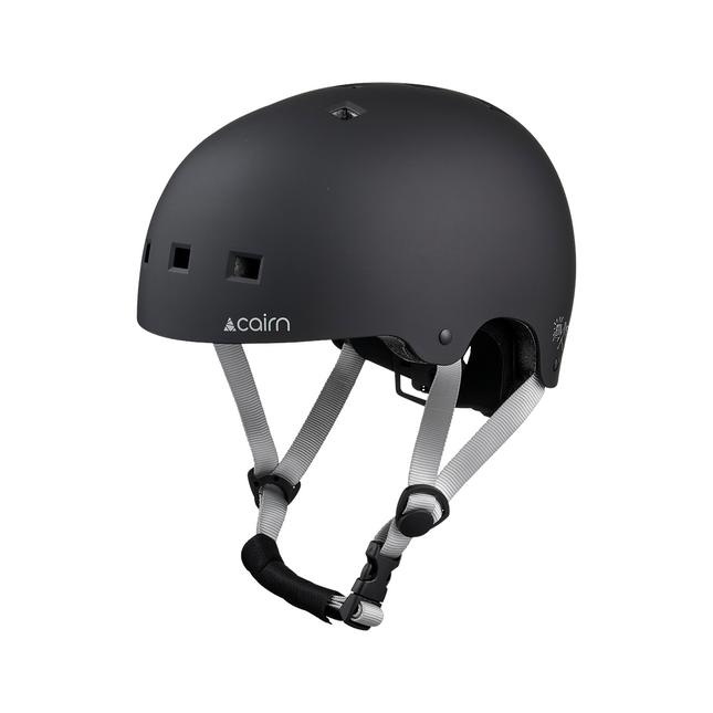 CAIRN EON J Lasten kypärä, mattamusta akaattiharmaa