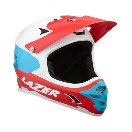 Kypärä LAZER Phoenix+, matta valkoinen Sininen punainen (L)
