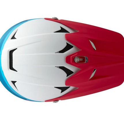 Kypärä LAZER Phoenix+, matta valkoinen Sininen punainen (L)
