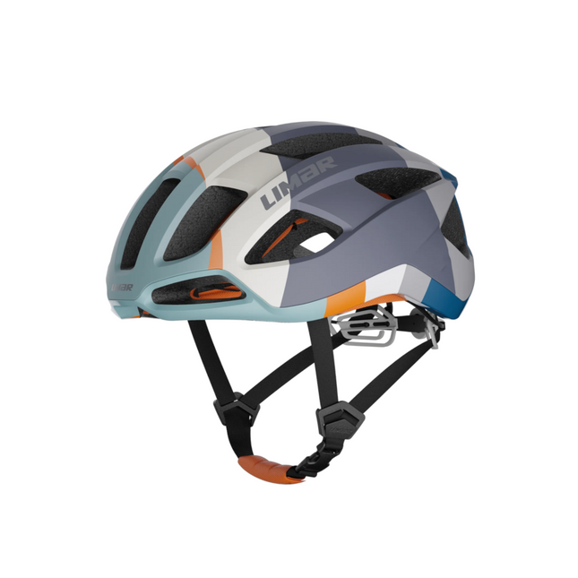 Kypärä LIMAR Air Stratos, 80-luvun mattaharmaa oranssi sininen (M)