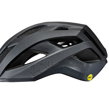 Kypärä LIV Rev Comp MIPS, kiiltävä asfalttimusta (M)