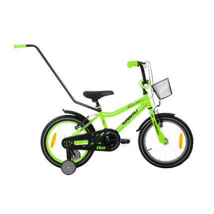 Lasten polkupyörä TABOU Rocket Alu, 16" vihreä-musta
